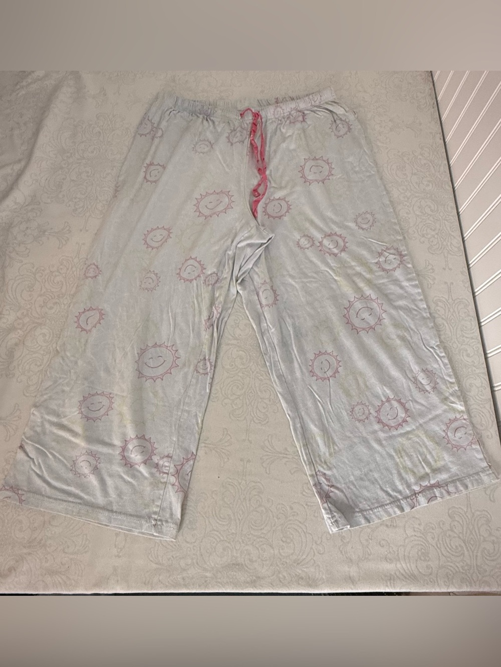 Life is Good Sun Sunshine Pajama Crop Bottoms Size Medium